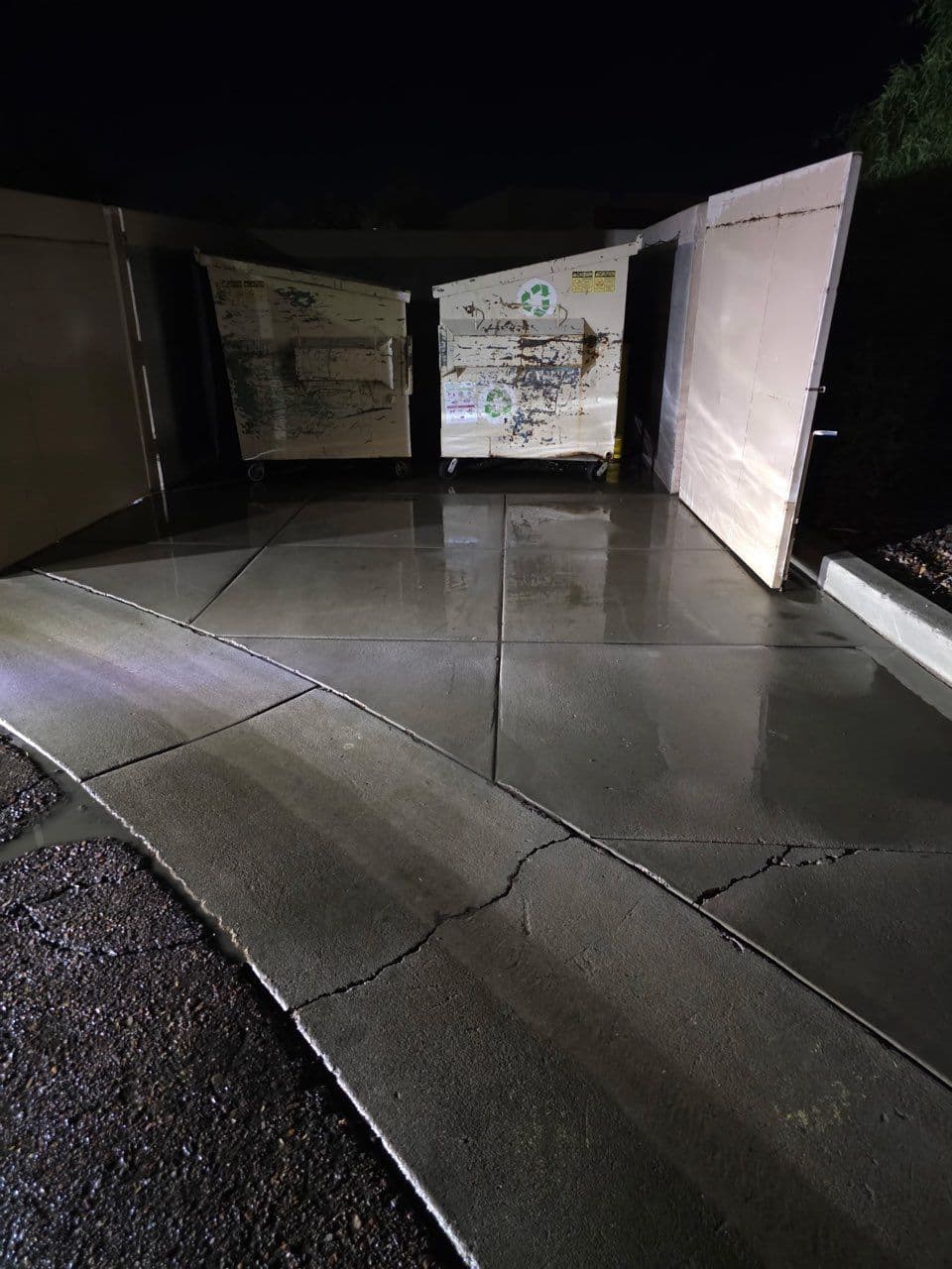 Project Starbucks Exterior Nighttime Pressure Wash image