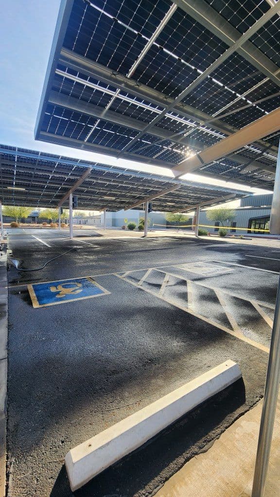 Gallery photos for Phoenix Parking Lot Revitalized with Expert Cleaning: Image #2